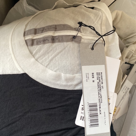Rick Owens release combo tee sleeveless  tecualt design Size M is NWT - Picture 8 of 9